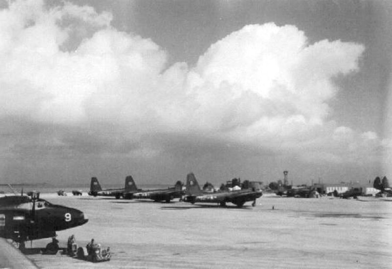 Kwaj flight line 1950