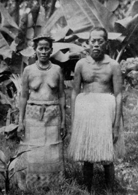 1938Marshallese Couple In Traditional Dress