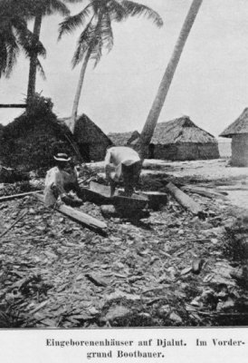 Jaluit Making a Traditional Canoe