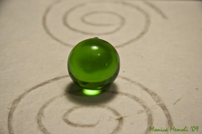 Green sphere in time whirlpools
