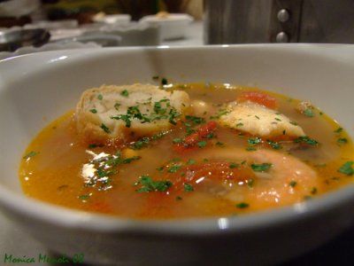 Zuppa di pesce senza spine