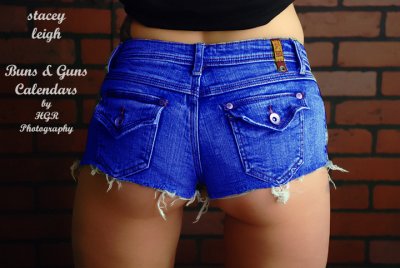 HGRP Model Stacey Leigh Buns  Guns Butt Advertisement.