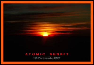 Atomic Sunset shot from Vancouver BC  Canada