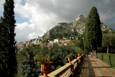 View from English Garden - Taormina Sicily Italy