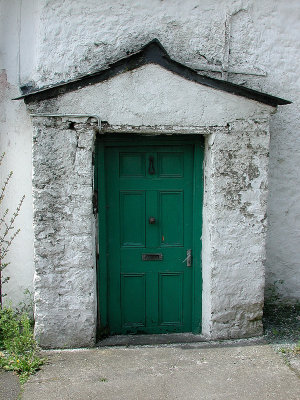 Ancient door in Duleek, Ireland
