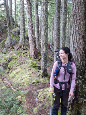Kerry walking the ridge