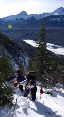 Ascending out of the North Saskatchewan River Valley