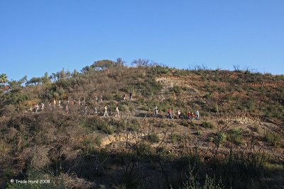 We hiked the switchback trail . . .