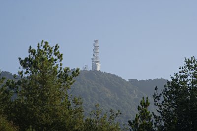 Radar station at snow mountain?