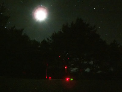 Damn!The moon was so bright!