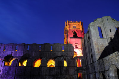Fountains Abbey Coloured Lights  09_DSC_8062