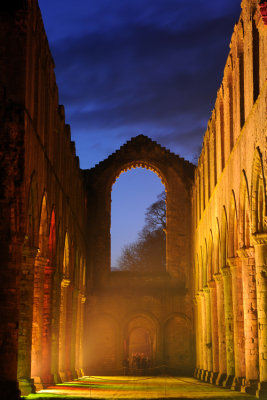 Fountains Abbey Coloured Lights  09_DSC_8072