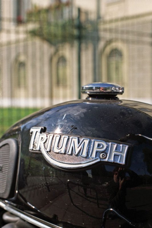 A Triumph motorcycle