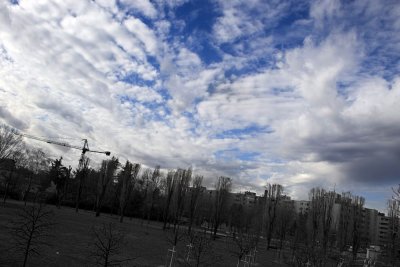 Spring sky in Milan
