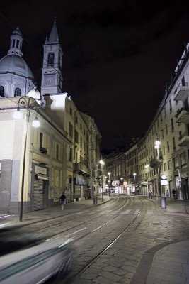 Via Torino by night