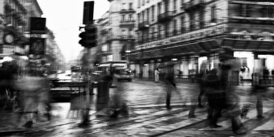 People Walking in rain