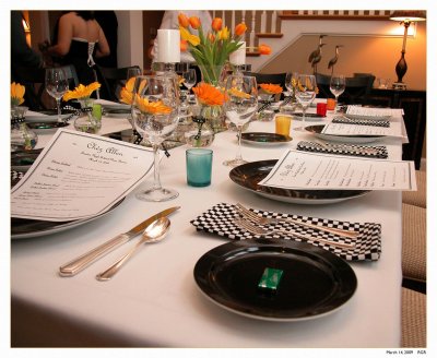 The table place settings