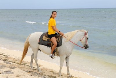 Riding on the Beach