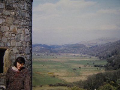 This is me at Harlech Castle in Wales, 1990. I bonded spiritually with the architect.