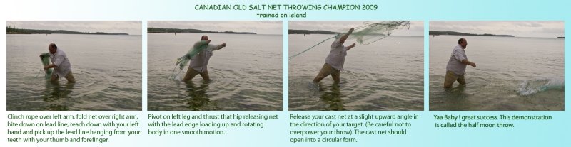 Betts Old Salt cast net tutorial by Larry