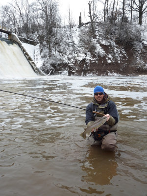 Jon with river Brown Trout