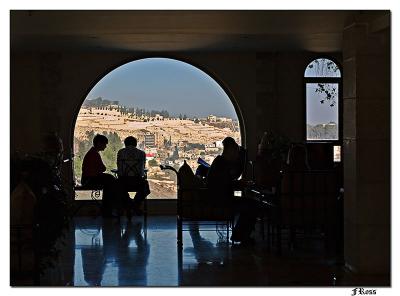 Mount of Olives through the Window