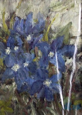 Flori albastre(colectie particulara)