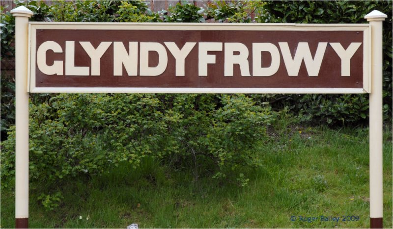 Station sign.
