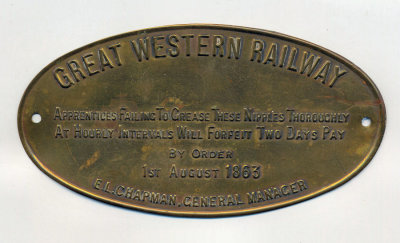 GWR Sign.