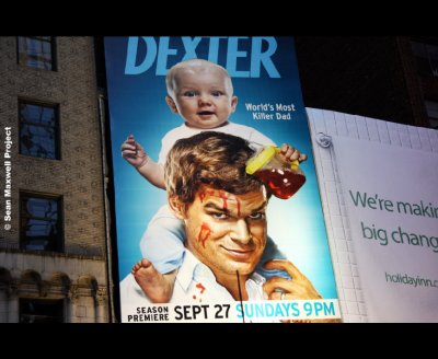 NY City Dexter Movie Billboard Sign