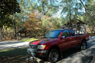 My truck in the parking lot