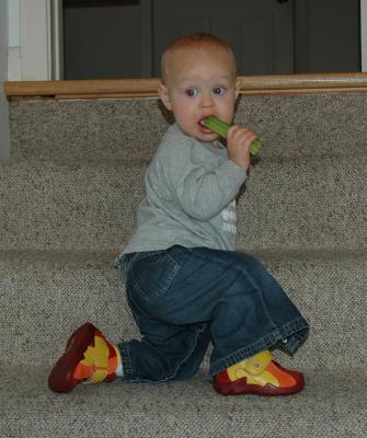 Celery and stairs