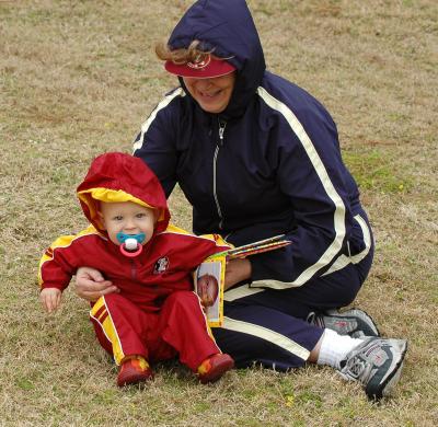 Nana and Brooks at the Track meet