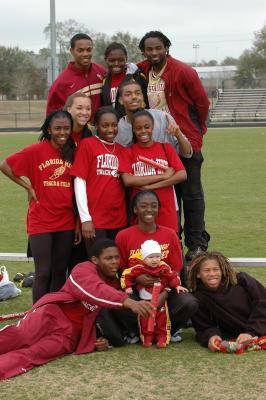Brooks with his winning relay teams
