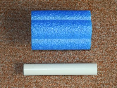5 Foam padding - Pool Noodle and 6 1/2' x 3/4 spacer