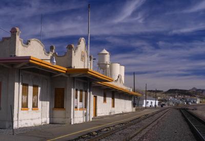 santa fe station at kingman- horizontal pano