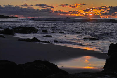 sunset, 17 mile drive