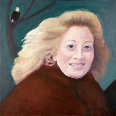 Portrait Diptych - Lynda18 X 18 OilMarch 2008