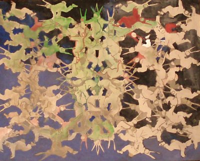 egg tempera on panel 20x16inches