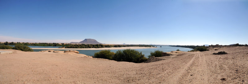 Panoramic view, eastern side of Sai Island with Jebel Abri
