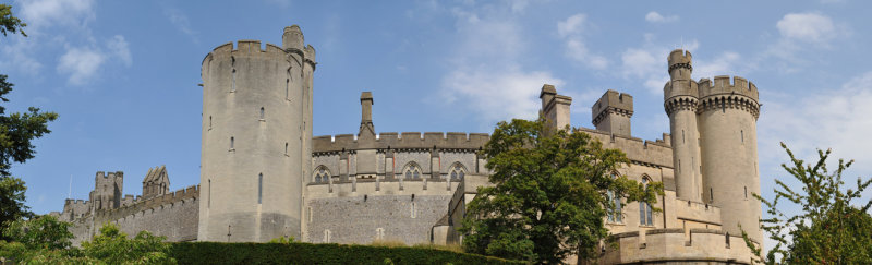 Panorama of the Stately Home, Arundel Castle