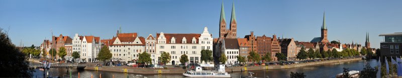 Panoranic view of Lbeck, An der Untertrave