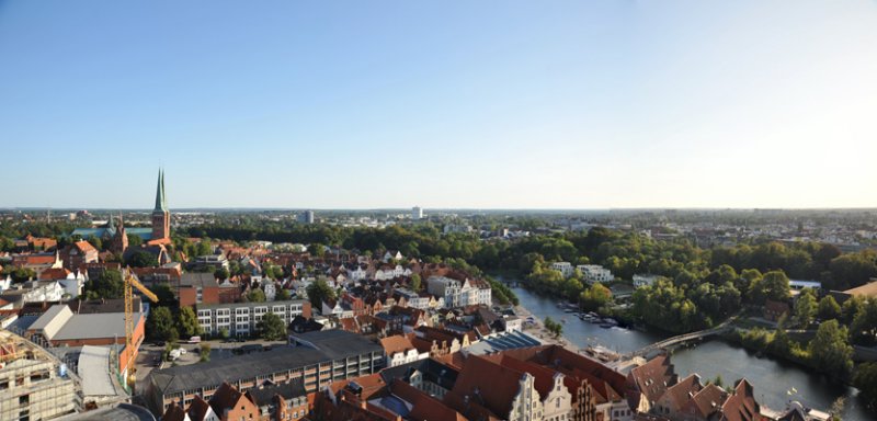 Panoramic view to the southwest from Petrikirche