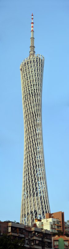 Canton Tower - tall panorama