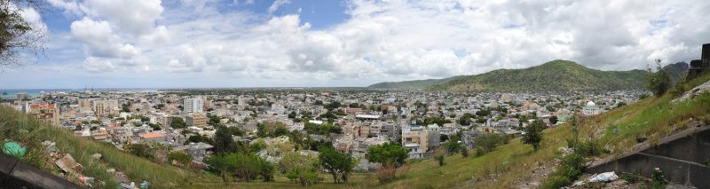 Panoramic view of Port Louis from Fort Adelaide 
