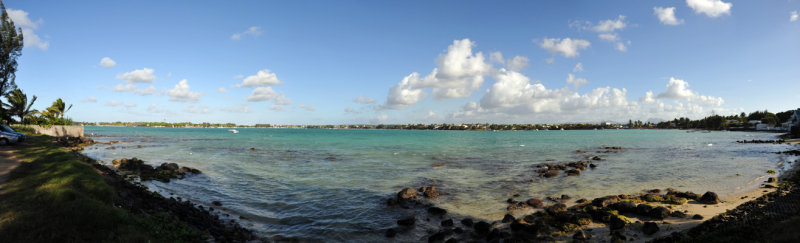 Panoramic view of Grand Baie, Mauritius