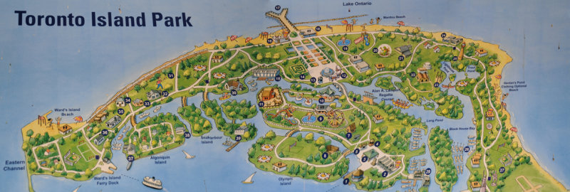 Map of Toronto Island Park