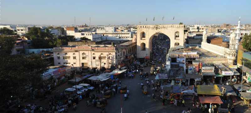 Gate to the north of the Charminar