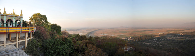 Panoramic view from the summit of Mandalay Hill