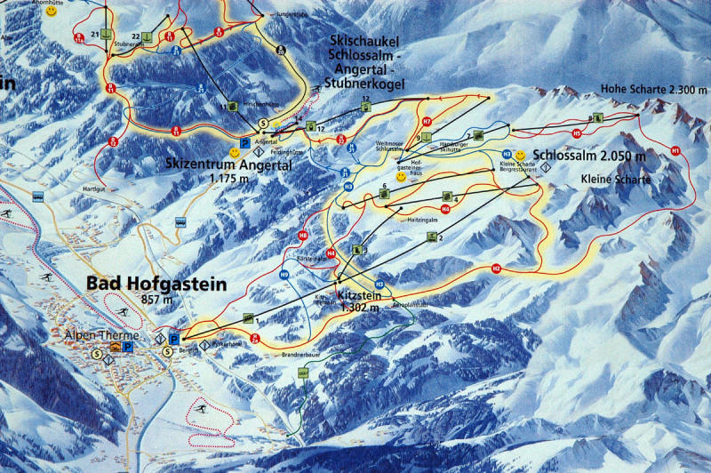 Detail of the Bad Hofgastein area